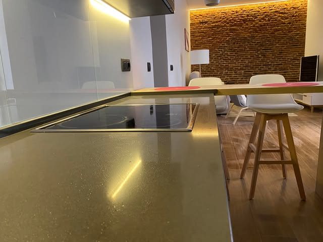 Cocina abierta a comedor
