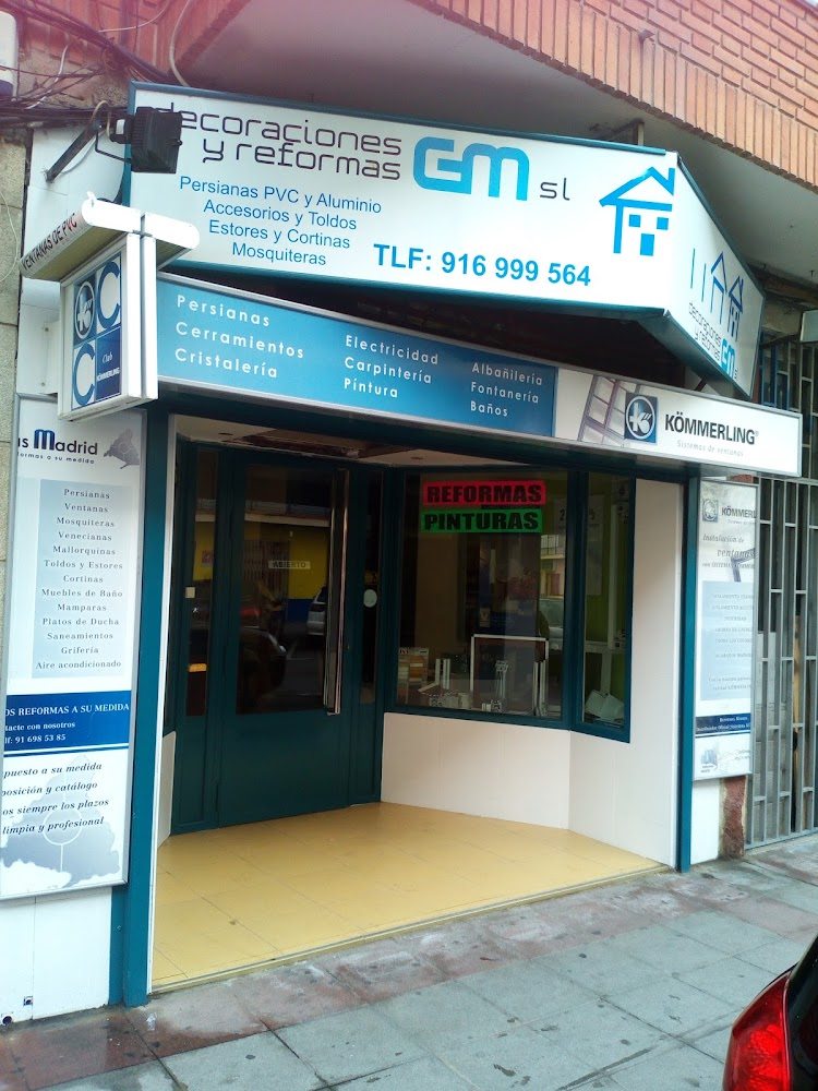 Fachada real de Decoraciones y Reformas GM en Parla